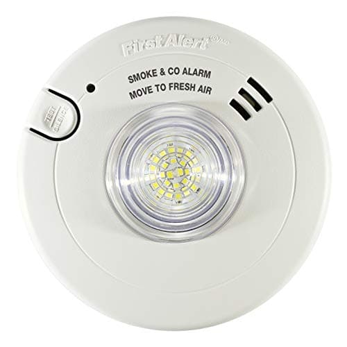 First Alert BRK 7030BSL Hearing-Impaired Smoke + CO Alarm with Strobe